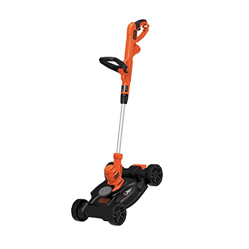 BLACK+DECKER 3-in-1 Corded Lawn Mower, String Trimmer & Edger, 12-Inch (BESTA512CM)