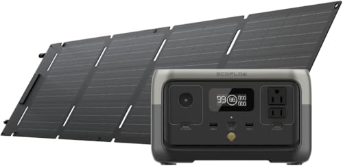 EF ECOFLOW RIVER 2 Portable Power Station – 256 Wh LiFePO₄ | 1-Hour Fast Charge & 2× Up to 600 W AC Outlets | Solar Generator for Camping, RV & Home Backup