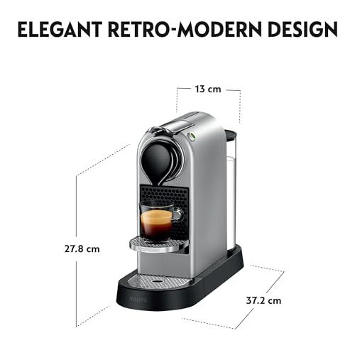 Nespresso KRUPS Citiz XN741B40 Pod Coffee Machine – Silver - Image 12