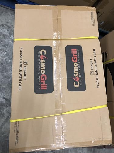 CosmoGrill Pro Deluxe 6+1 Gas Burner BBQ Grill – Large Outdoor Barbecue with Side Burner, Warming Rack, Thermometer & Weatherproof Cover – Black - Image 8