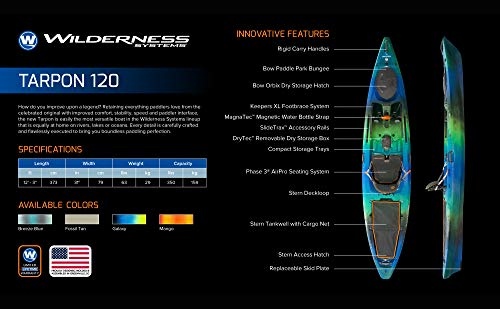 Wilderness Systems Tarpon 120 – 12’3″ Sit-On-Top Fishing Kayak – Phase 3 AirPro Seat & SlideTrax Rails - Image 14