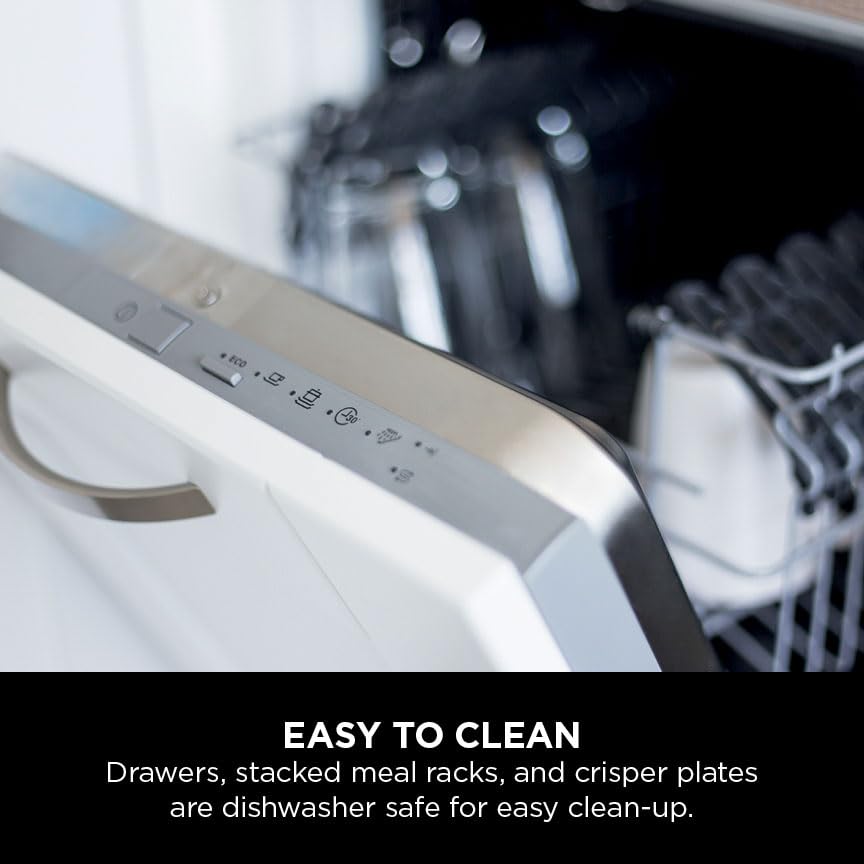 Ninja SL300UK Double Stack Air Fryer - Vertical Dual Zone, 7.6L, 2 Drawers & Racks, 6 Cooking Functions, Space Saving Design, Black - Image 25