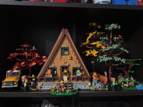 LEGO Ideas A-Frame Cabin 21338 – Collectible Display Set for Adults, Nature-Inspired Model with Minifigures and Animal Figures, Architecture Gift Idea photo review