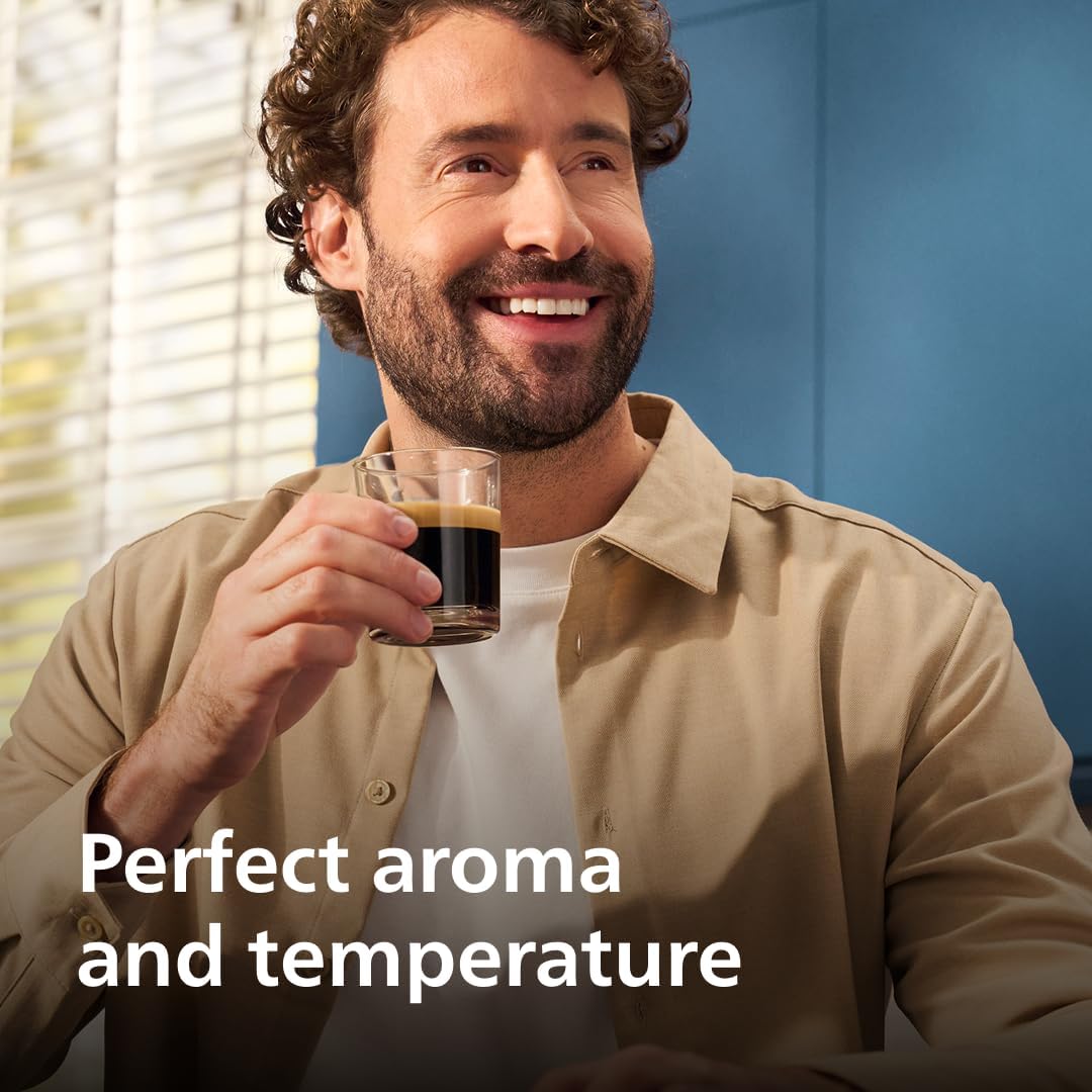 Philips 5400 Series EP5446/70 – Fully Automatic Espresso Machine with LatteGo, Ceramic Grinder & 12 One-Touch Beverages (Black) - Image 9