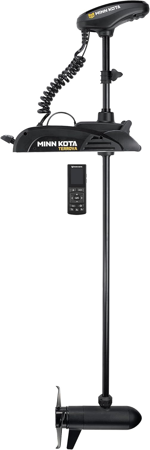 Minn Kota 1358380 Terrova 80 lb Thrust Bow-Mount Trolling Motor with Spot-Lock®, Wireless Remote, 60″ Shaft, Freshwater