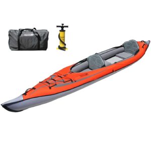 Advanced Elements AdvancedFrame® Convertible Elite 15′ Inflatable Kayak – Solo/Tandem, Rib-Frame & Drop-Stitch Performance