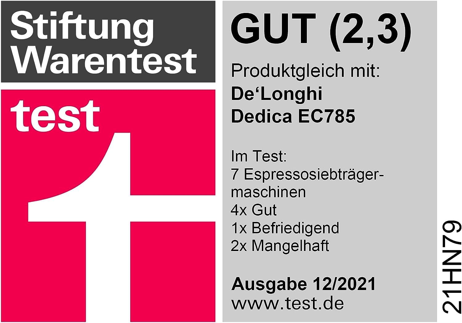 De'Longhi Dedica Style EC685.M Espresso Machine – Slim 15 cm Design, Milk Frother, 15-Bar Pressure, 1L Water Tank, Compatible with Ground Coffee & ESE Pods, Stainless Steel - Image 33