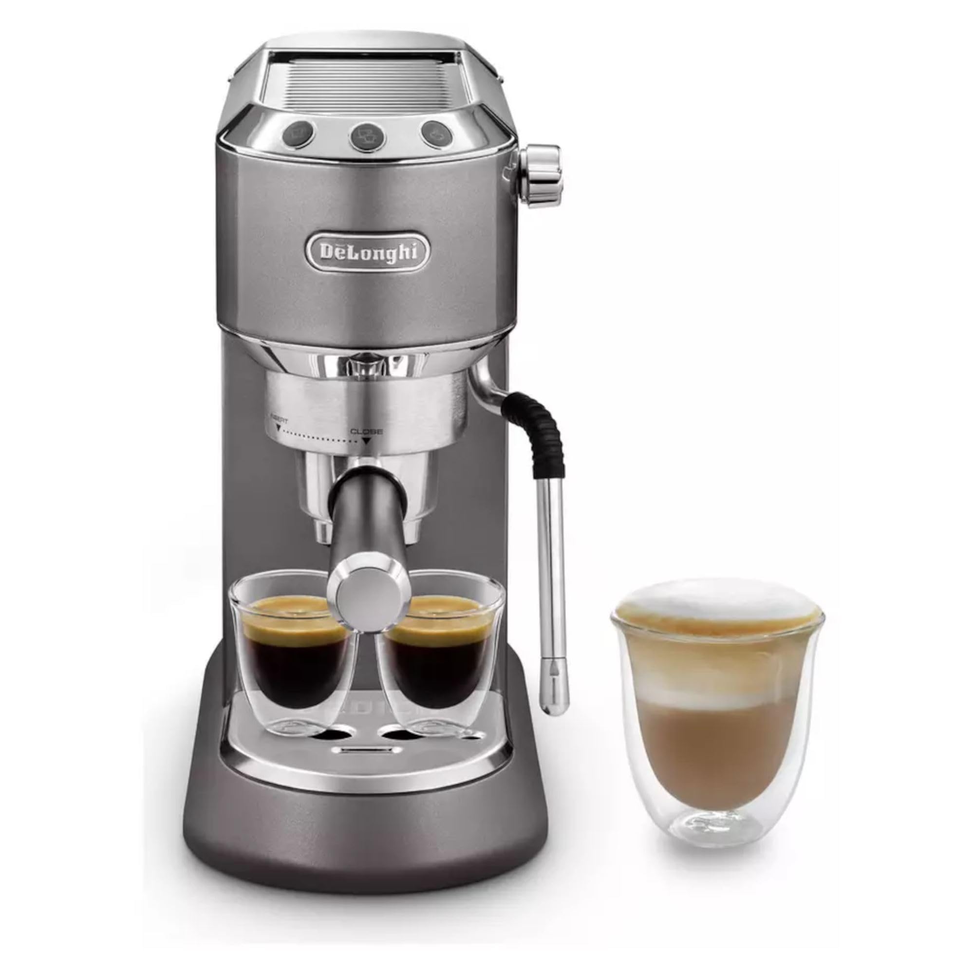 De'Longhi Dedica Style EC685.M Espresso Machine – Slim 15 cm Design, Milk Frother, 15-Bar Pressure, 1L Water Tank, Compatible with Ground Coffee & ESE Pods, Stainless Steel - Image 10