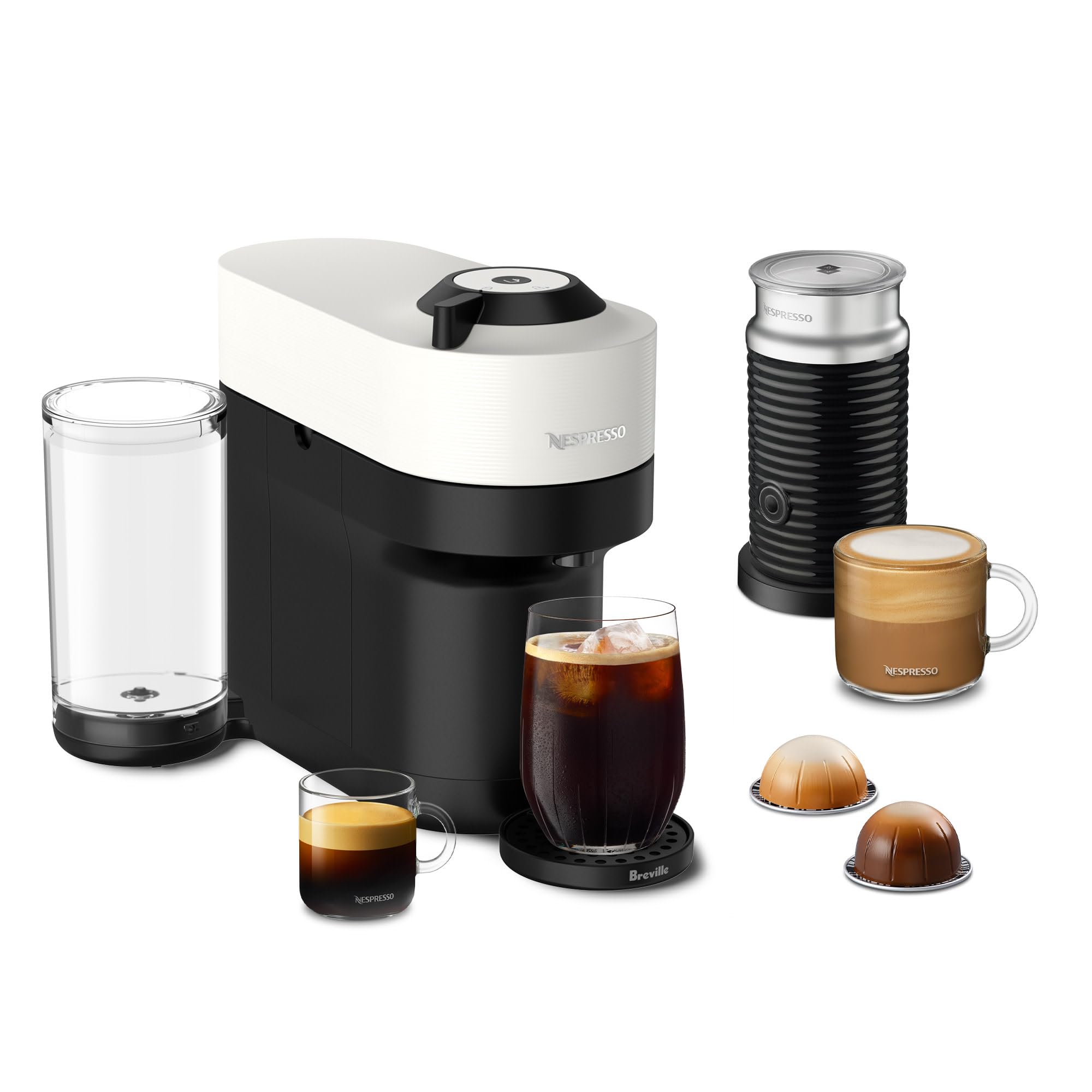Nespresso Vertuo Pop+ Coffee & Espresso Maker by Breville – Coconut White | 5 Brew Sizes, 0.74L Removable Tank, Compact & Sustainable Design - Image 5
