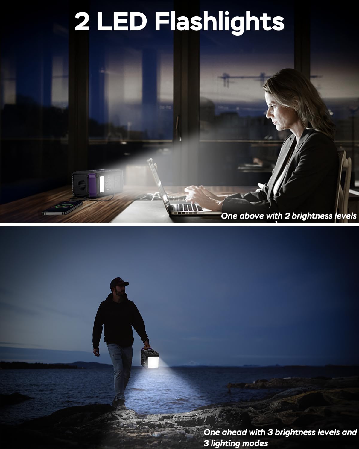 MARBERO M82 Portable Power Station – 88Wh/24000mAh Lithium Battery | 80W AC Output | Solar Rechargeable Backup Power Bank for Camping, Emergency, RV & Outdoor Use - Image 48