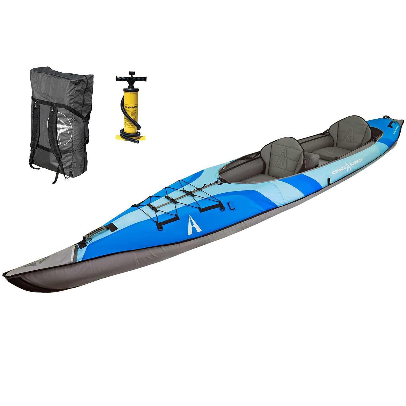 Advanced Elements AdvancedFrame® Convertible Elite 15′ Inflatable Kayak – Solo/Tandem, Rib-Frame & Drop-Stitch Performance - Image 3