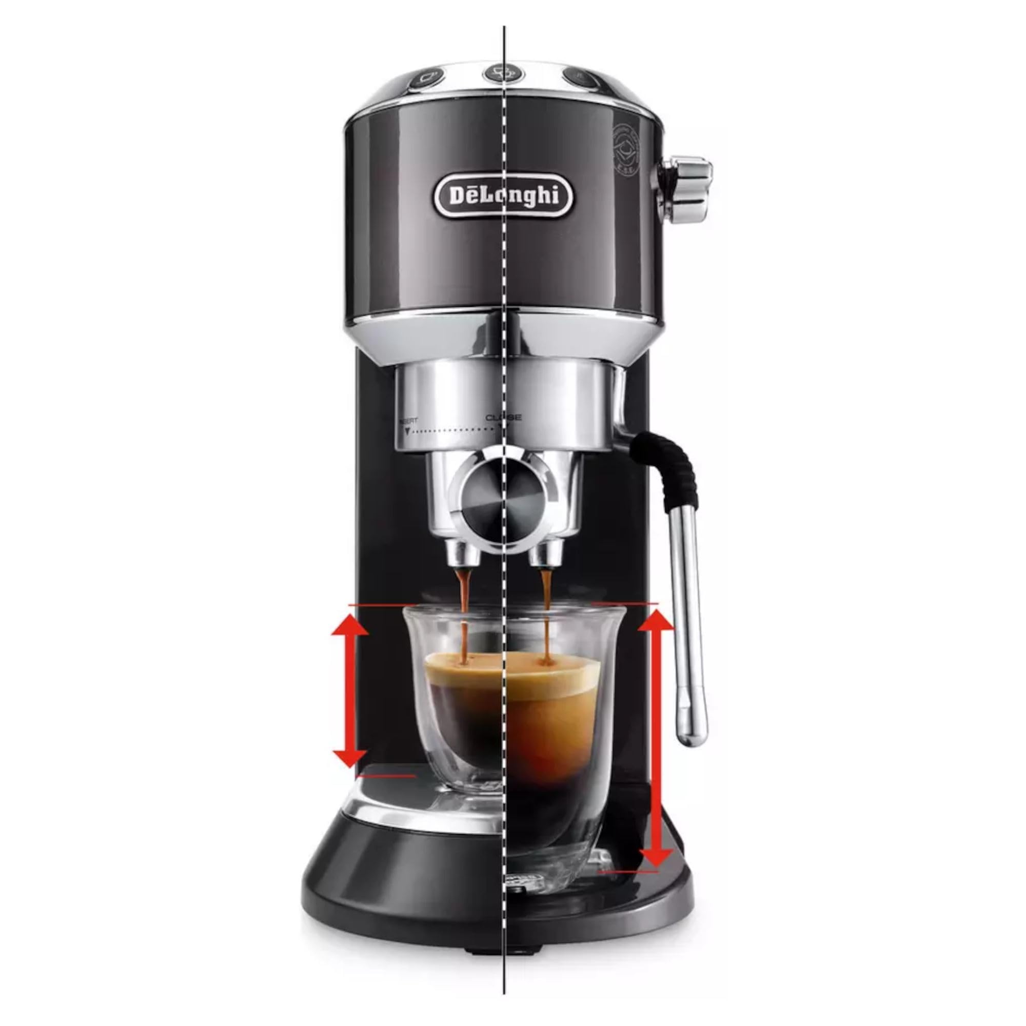 De'Longhi Dedica Style EC685.M Espresso Machine – Slim 15 cm Design, Milk Frother, 15-Bar Pressure, 1L Water Tank, Compatible with Ground Coffee & ESE Pods, Stainless Steel - Image 11