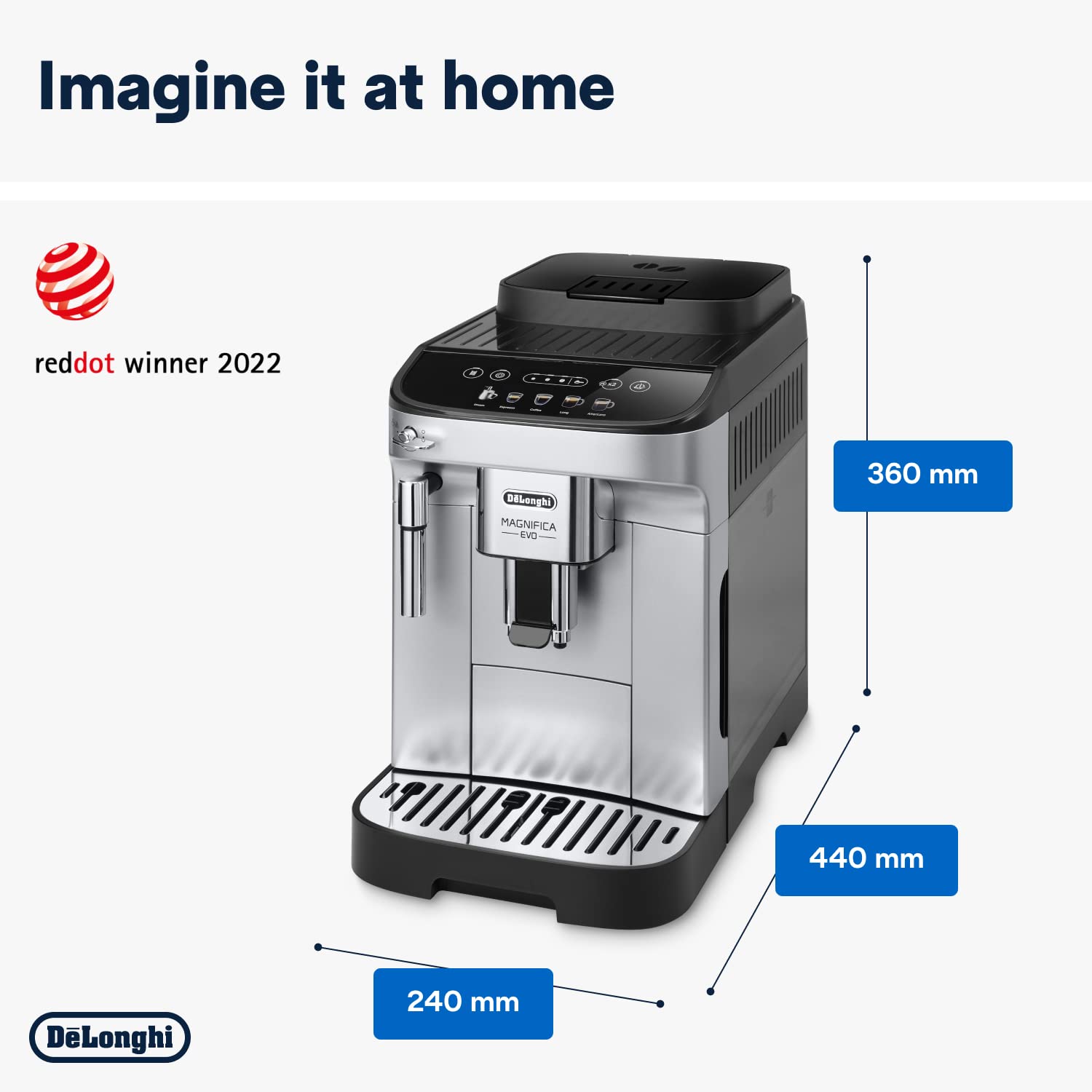 De’Longhi Magnifica Evo ECAM292.33.SB – Bean-to-Cup Coffee & Cappuccino Maker with LatteCrema System, Silver - Image 7