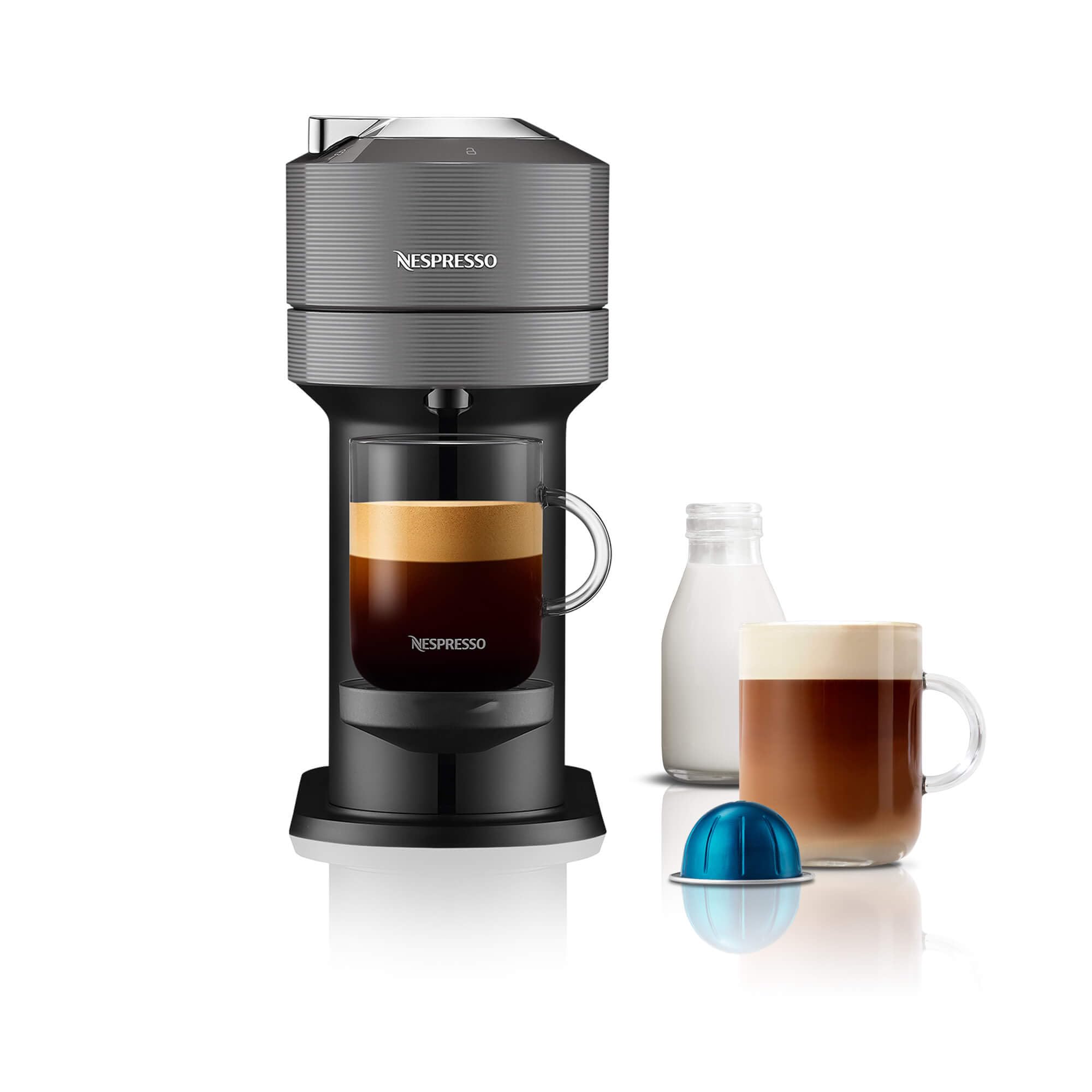Nespresso ENV120.GYAE Vertuo Next Coffee Machine with Milk Frother – Dark Grey - Image 3