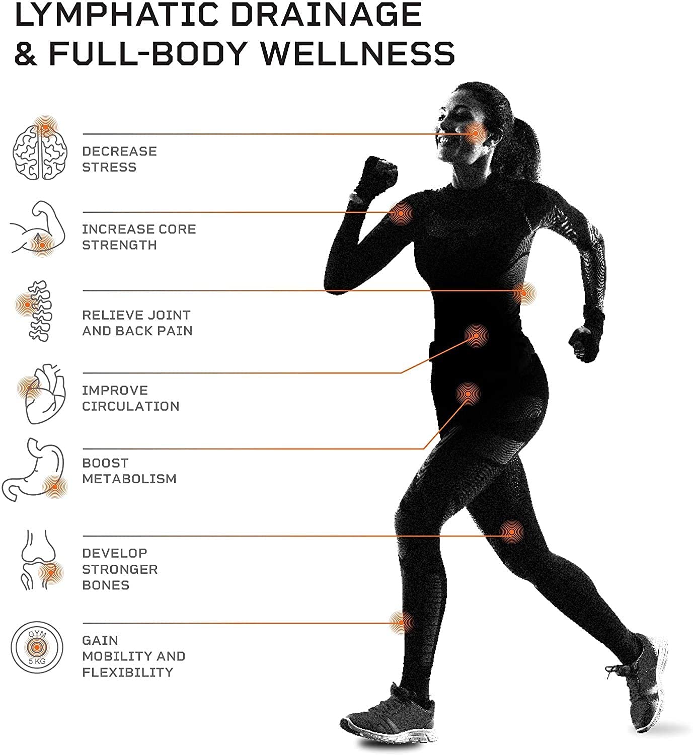 LifePro 4D Vibration Plate Machine – 150 kg Capacity, Silent Triple-Motor 4D Motion for Circulation, Lymphatic Drainage & Body Toning - Image 31