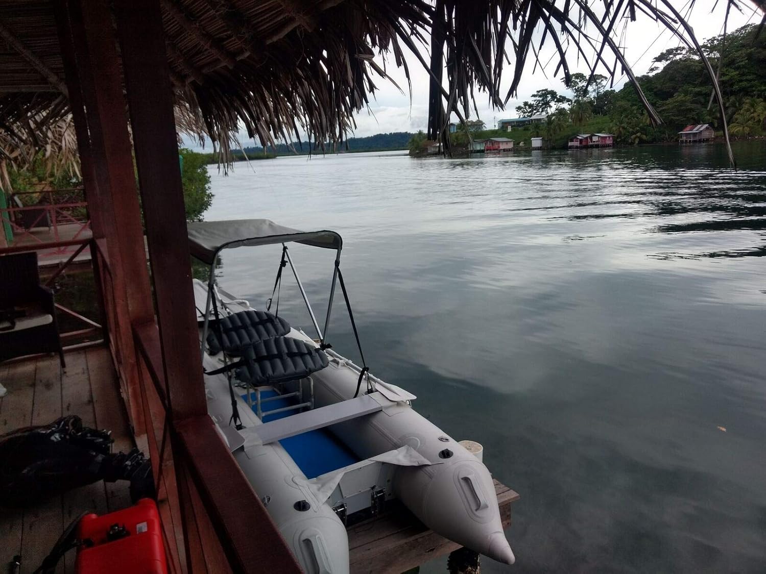 BRIS 15.4 ft Inflatable Fishing Kayak – 3-Person Drop-Stitch Canoe with 10 HP Motor Mount - Image 8