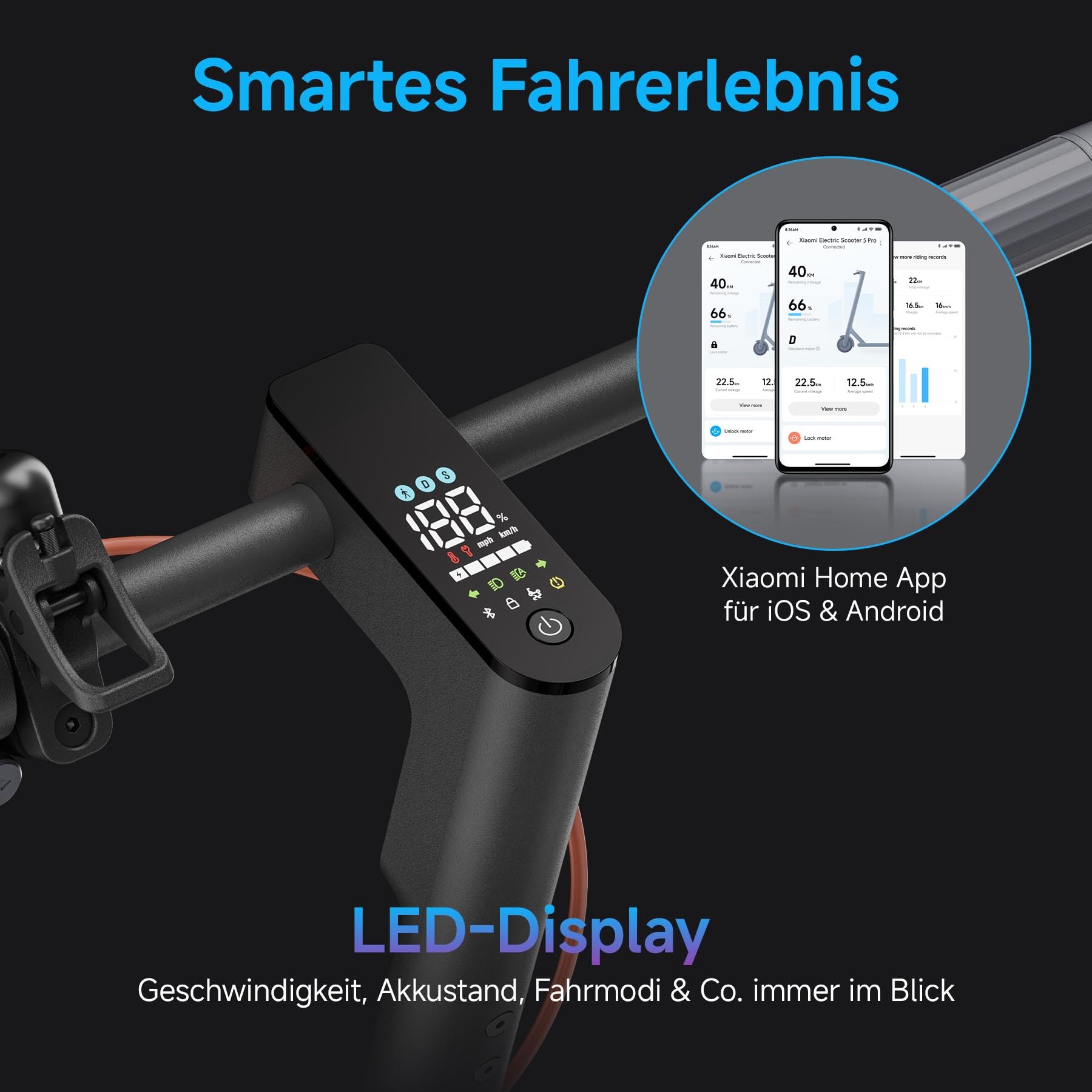 Xiaomi Electric Scooter 5 Series – 60 km Range, 20 km/h Speed, Dual Brakes, App Control, Road-Legal EU E-Scooter for Adults - Image 20