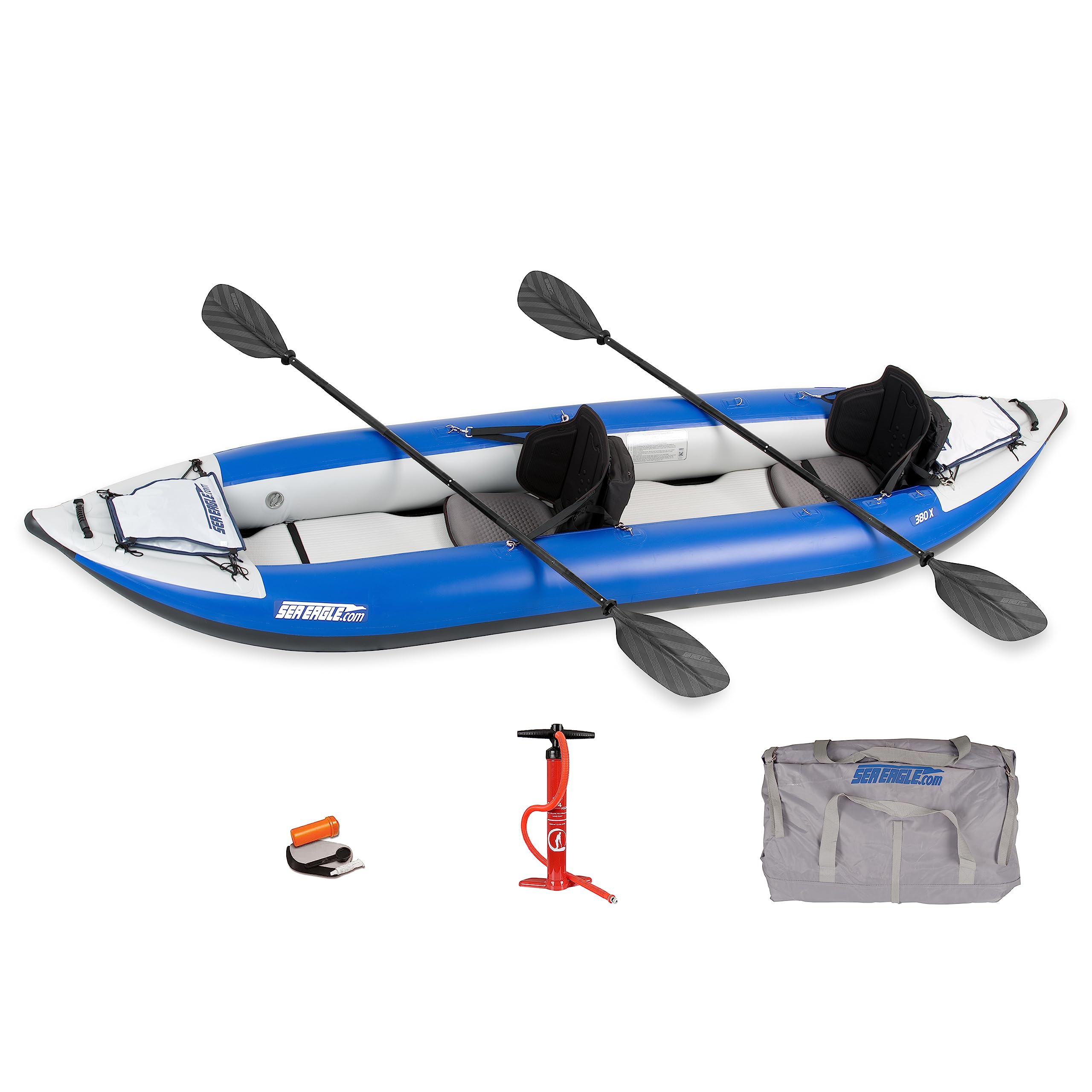 Sea Eagle 380X 12’6″ Explorer Inflatable Kayak – Self-Bailing, Drop-Stitch Floor, Removable Skeg, Whitewater & Touring - Image 5