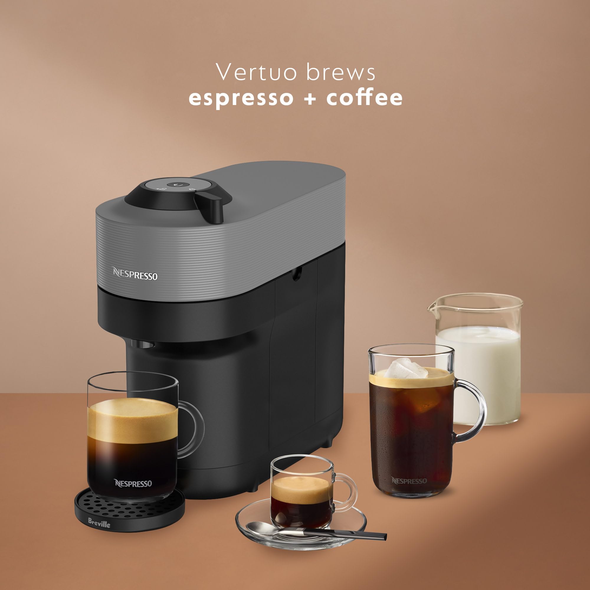 Nespresso Vertuo Pop+ Coffee & Espresso Maker by Breville – Coconut White | 5 Brew Sizes, 0.74L Removable Tank, Compact & Sustainable Design - Image 30