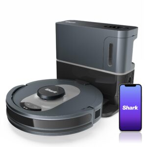 Shark UR2500SR AI Ultra Robot Vacuum with Self-Empty Base, 30-Day Bagless Capacity, LIDAR Navigation, Smart Mapping, Pet Hair Pickup, Alexa/WiFi Compatible, Black/Silver