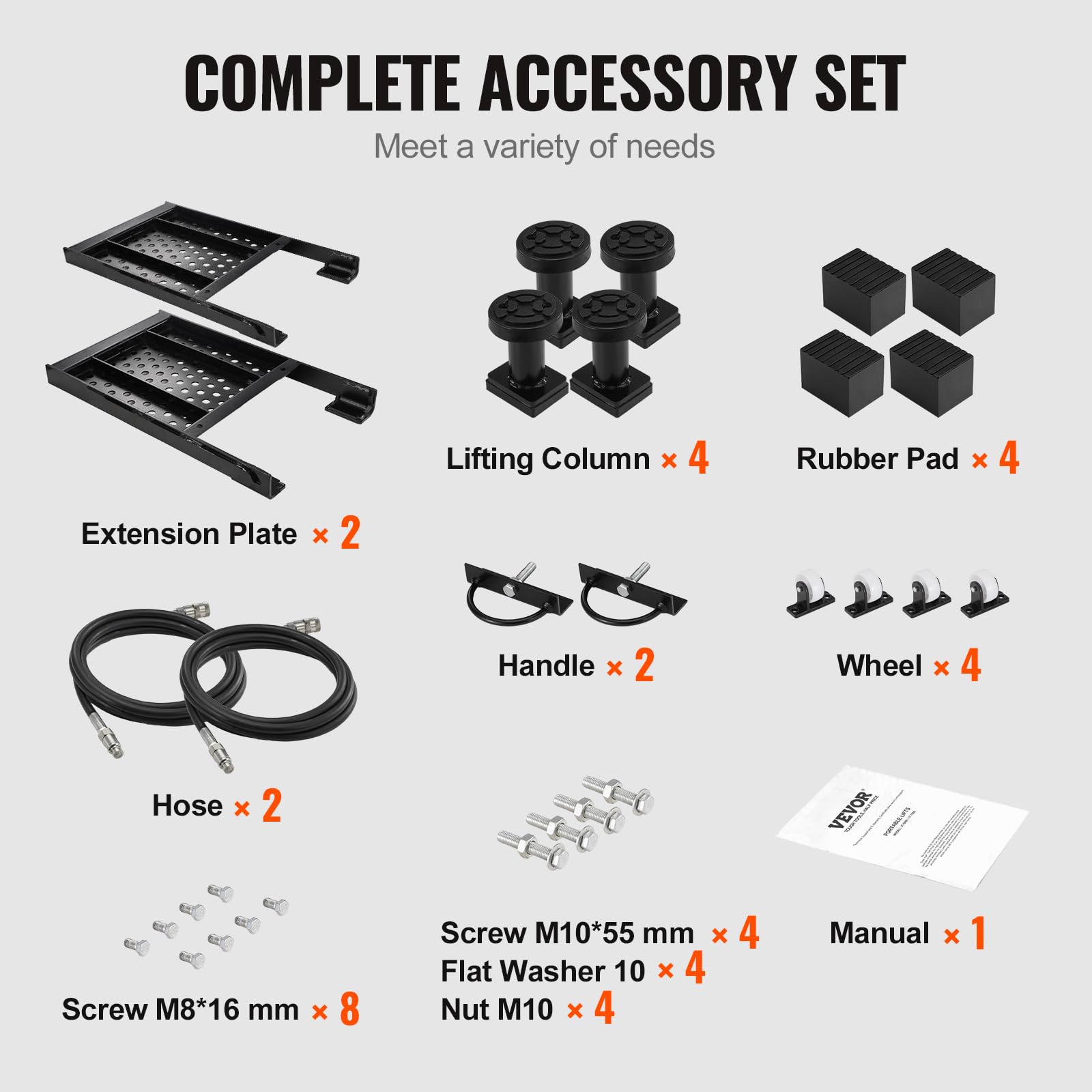 VEVOR Portable Car Lift – 7,000 lbs / 3,175 kg Capacity, 26.8" Max Height, Heavy-Duty Carbon Steel, 120V Scissor Lift for Garage, SUV, and Truck Maintenance - Image 15