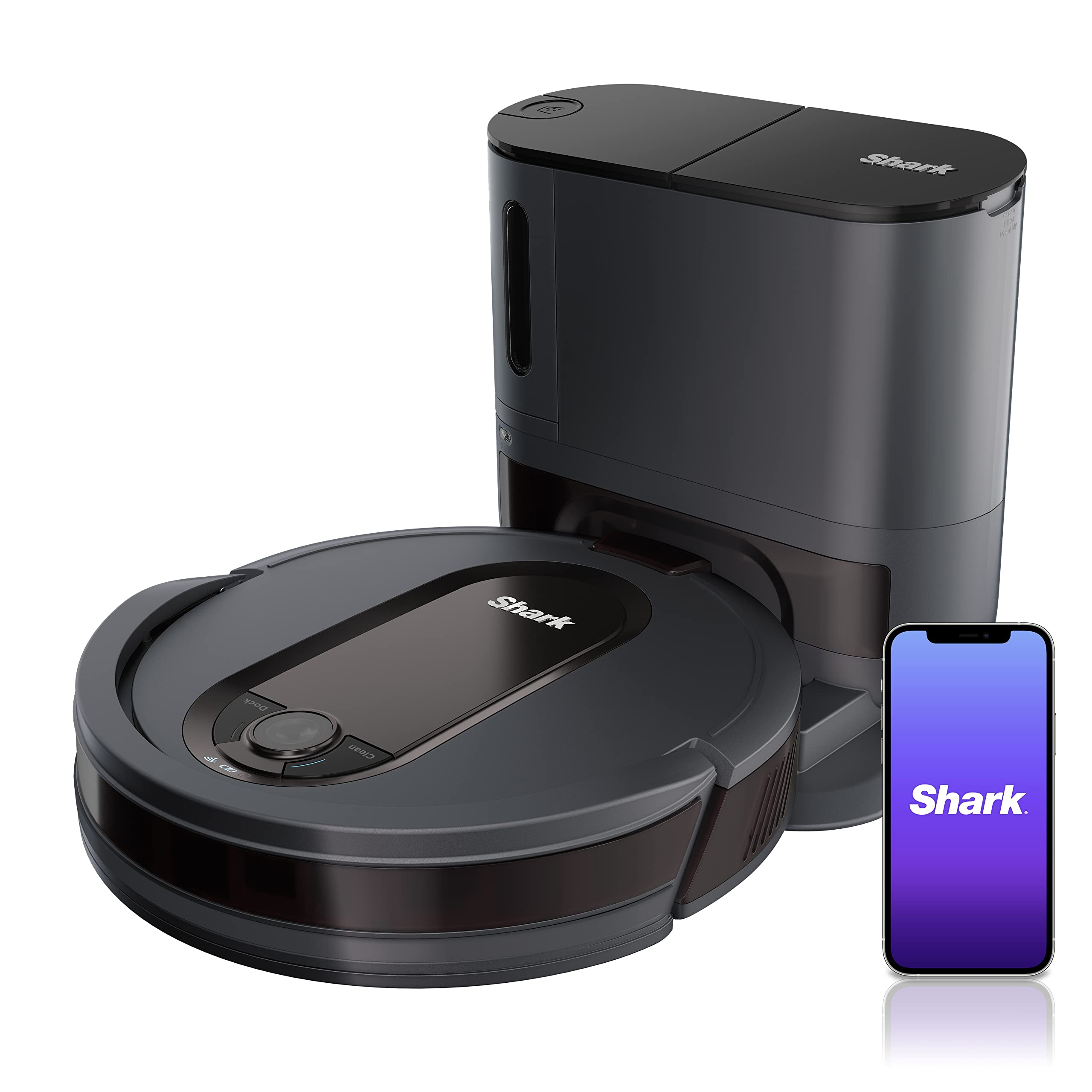 Shark UR2500SR AI Ultra Robot Vacuum with Self-Empty Base, 30-Day Bagless Capacity, LIDAR Navigation, Smart Mapping, Pet Hair Pickup, Alexa/WiFi Compatible, Black/Silver - Image 2