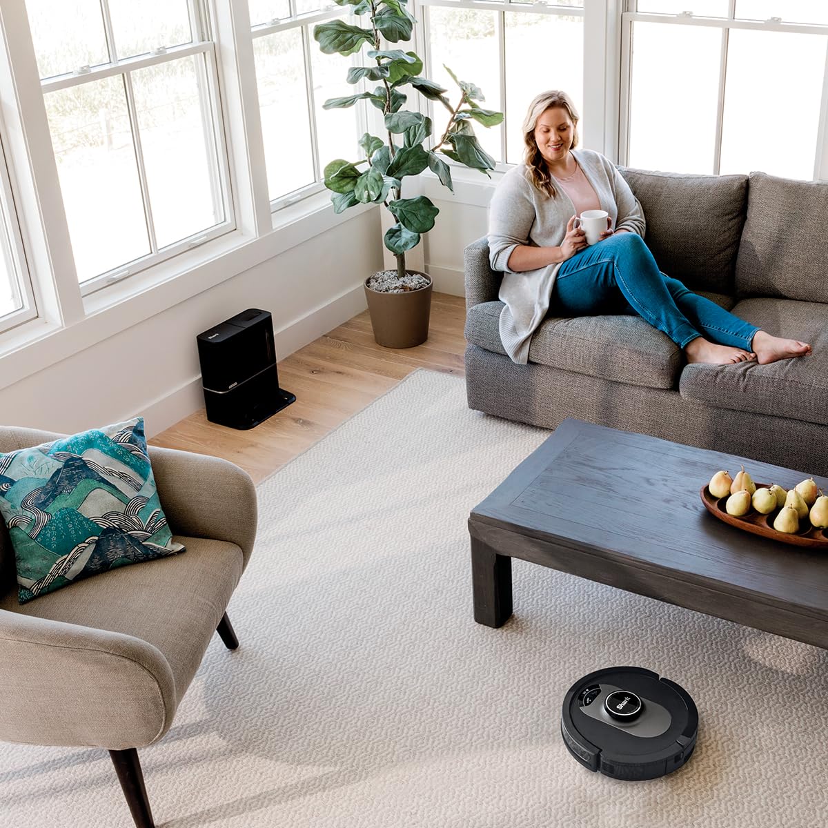 Shark UR2500SR AI Ultra Robot Vacuum with Self-Empty Base, 30-Day Bagless Capacity, LIDAR Navigation, Smart Mapping, Pet Hair Pickup, Alexa/WiFi Compatible, Black/Silver - Image 10