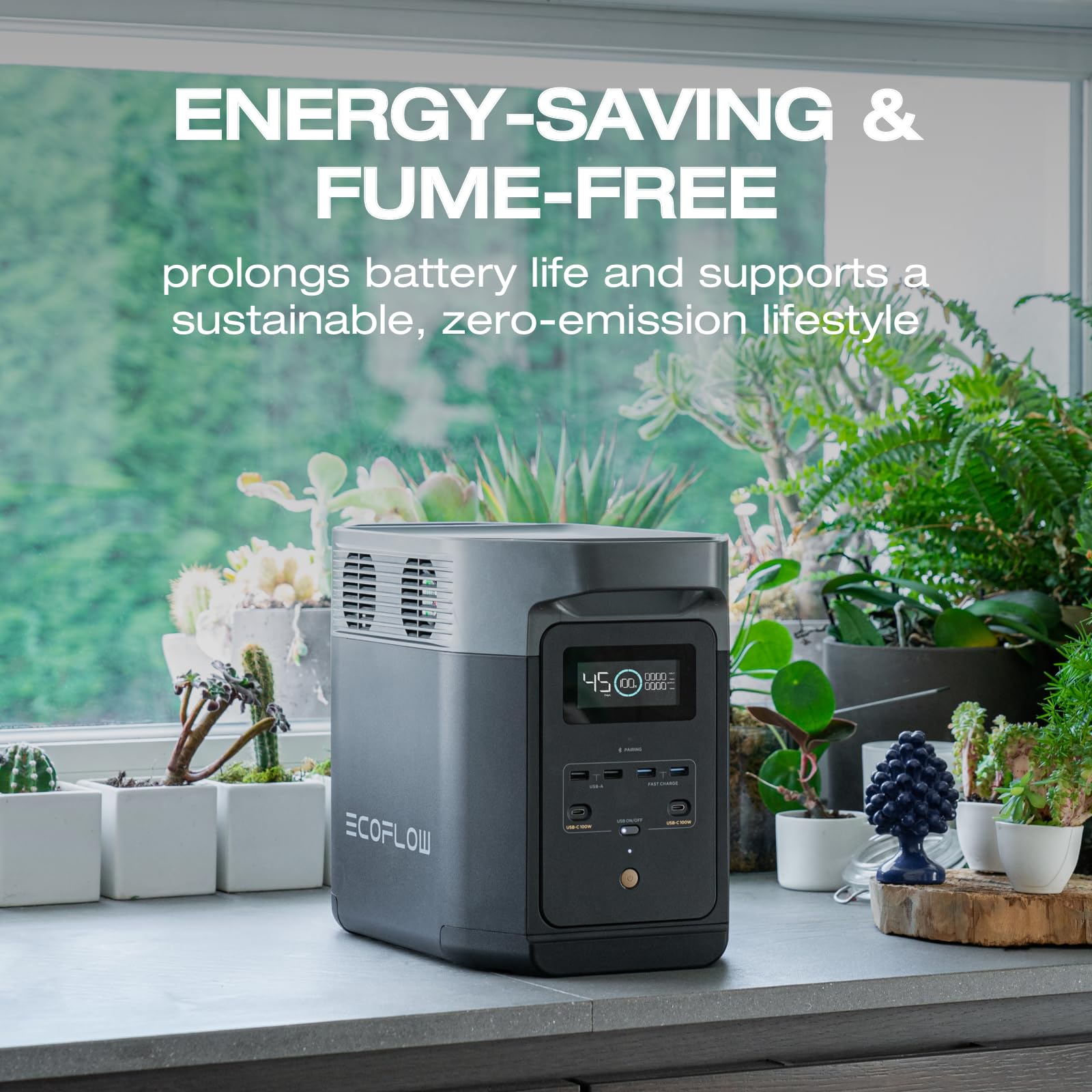 EF ECOFLOW DELTA 2 Portable Power Station – 1 024 Wh LiFePO₄ Solar Generator | 1 800 W AC & 100 W USB-C for Home Backup, Camping & RV - Image 19