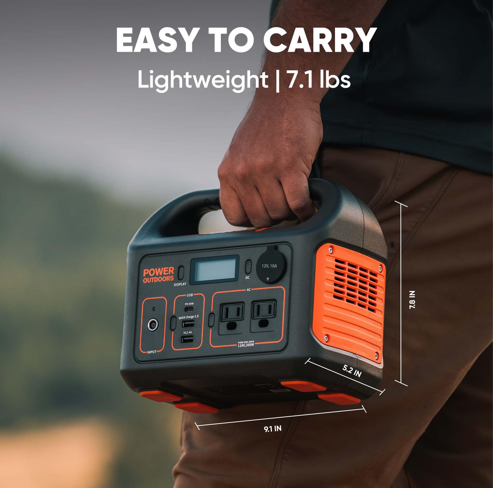 Jackery Explorer 300 Portable Power Station – 293Wh Lithium Battery Backup, 300W AC Output, Solar Generator Compatible, Fast Recharge via USB-C & Wall, Ideal for Camping, Travel & Emergency Power - Image 10