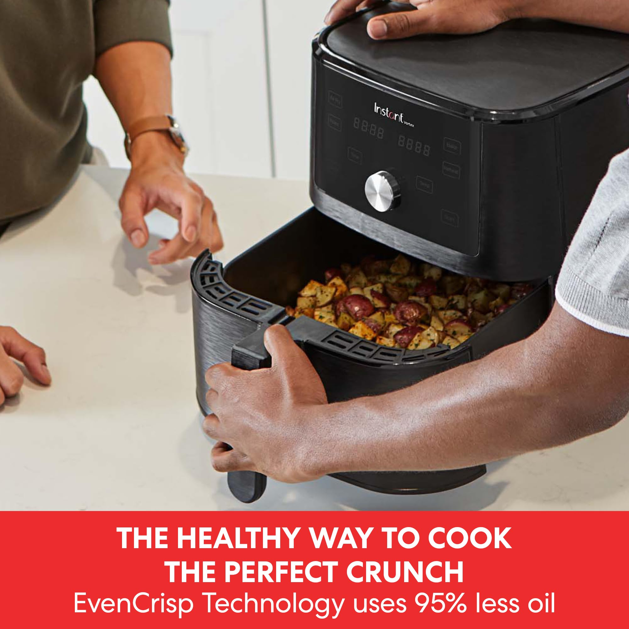 Instant Pot VersaZone Dual Air Fryer 8.5L – Double Basket with Divider, 8-in-1 Smart Cooking, Energy Saving, Easy Clean, Black Stainless Steel - Image 45