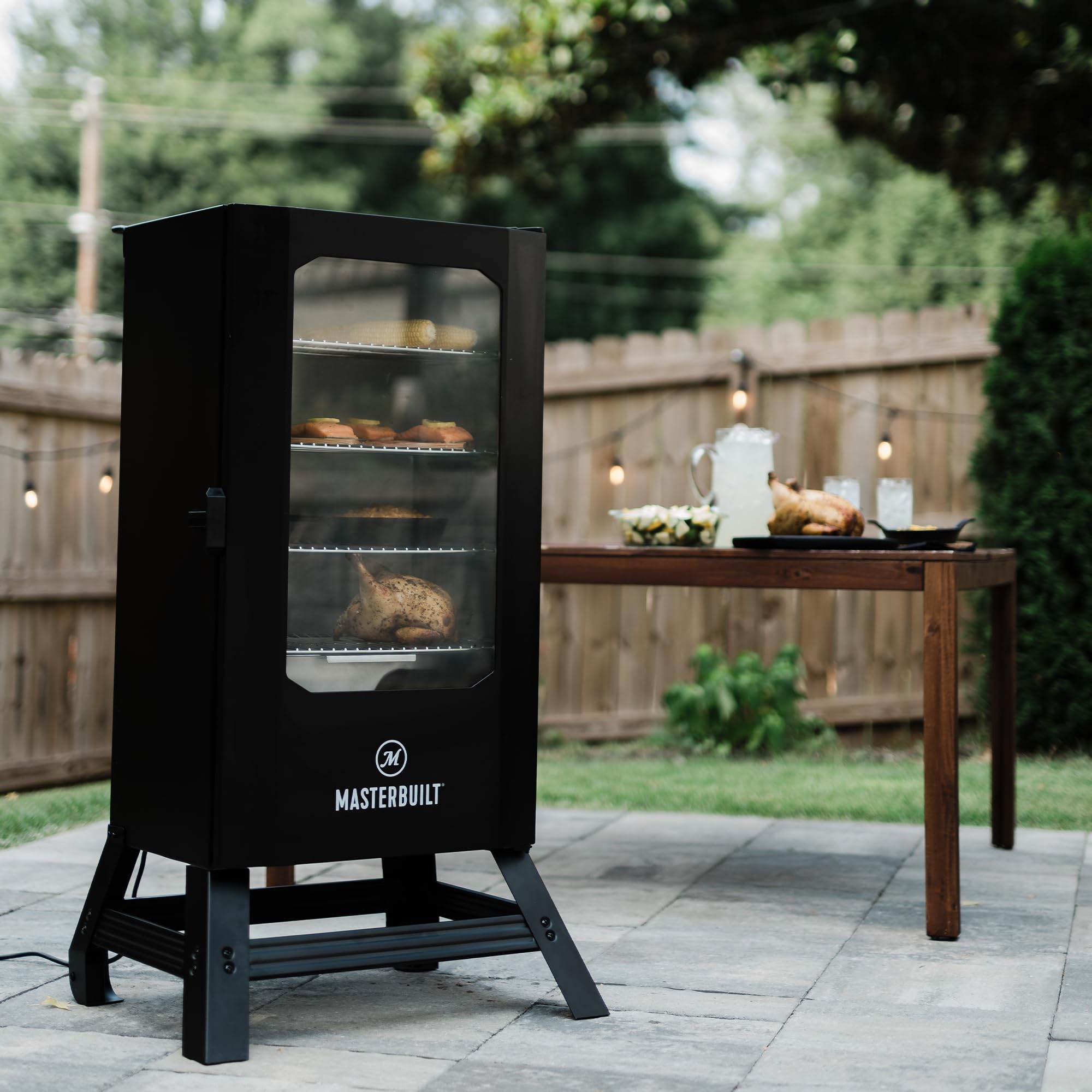 Masterbuilt 30-Inch Digital Electric Vertical Smoker – 710 Sq In Cooking Area, Side Wood Chip Loader, Digital Controls, Chrome Racks & Leg Kit – Model MB20070421, Black - Image 33