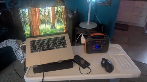 ZeroKor 300W Portable Solar Generator with 60W Foldable Panel – 280Wh Lithium Battery Power Station – Pure Sine Wave 110V AC/DC/USB Outlets – 5.1 lbs (2.3 kg) Lightweight – for RV, Home Backup, Camping photo review