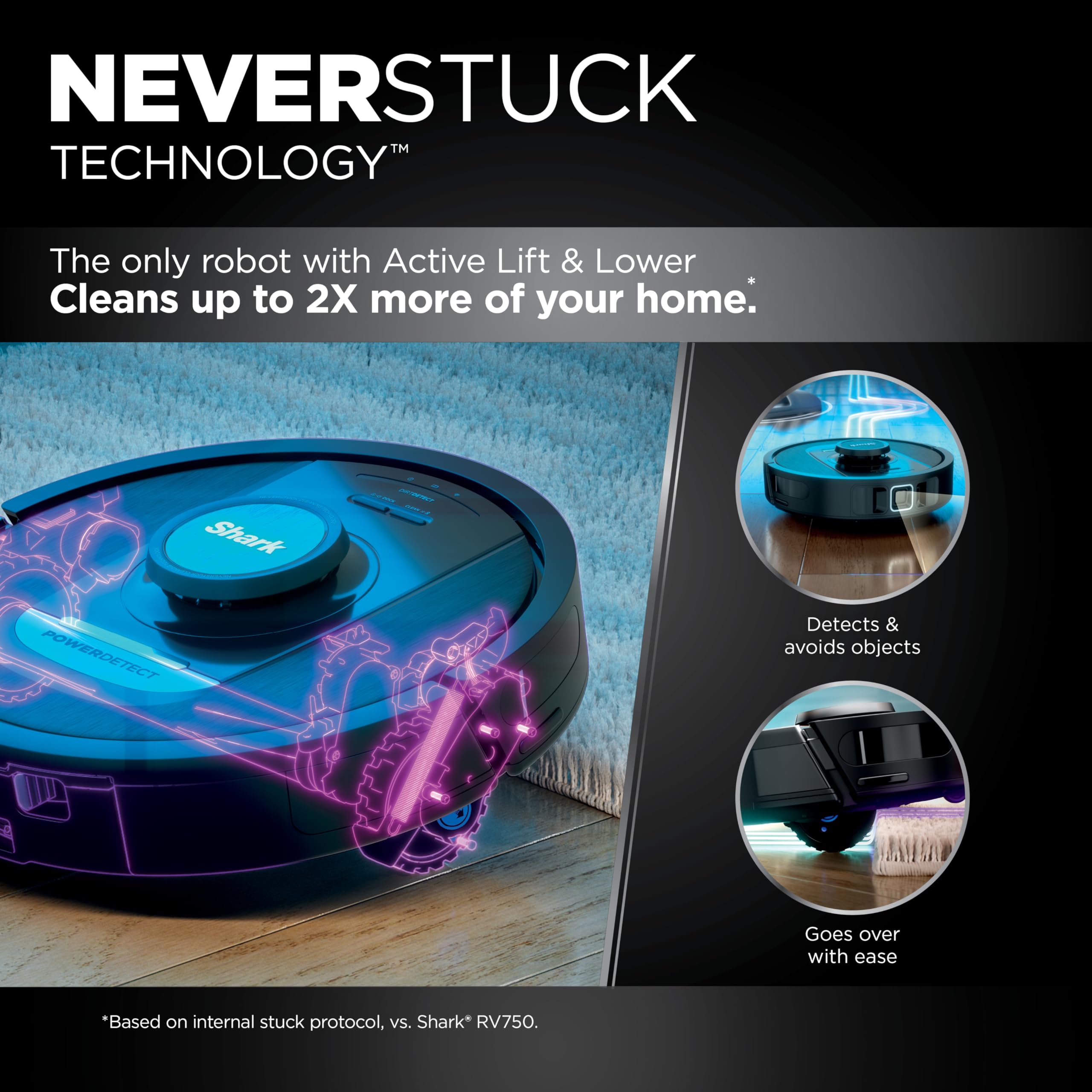 Shark AV2501AE AI Ultra Robot Vacuum with XL HEPA Self-Empty Base – 60-Day Capacity, Smart Mapping, LIDAR Navigation, Alexa Control, Perfect for Pet Hair, Carpet & Hard Floor, Bagless, Black - Image 20