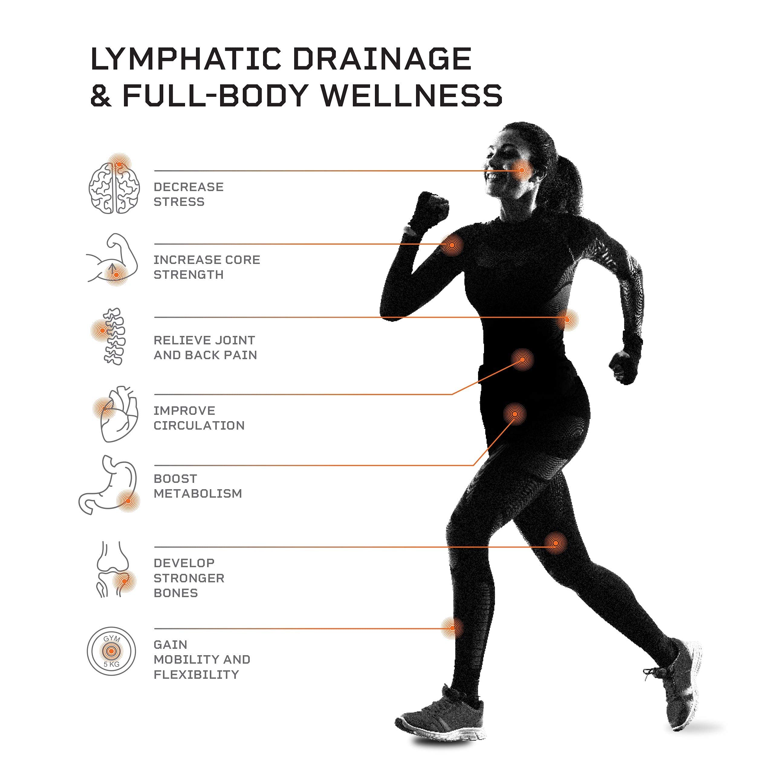 LifePro 4D Vibration Plate Machine – 150 kg Capacity, Silent Triple-Motor 4D Motion for Circulation, Lymphatic Drainage & Body Toning - Image 22