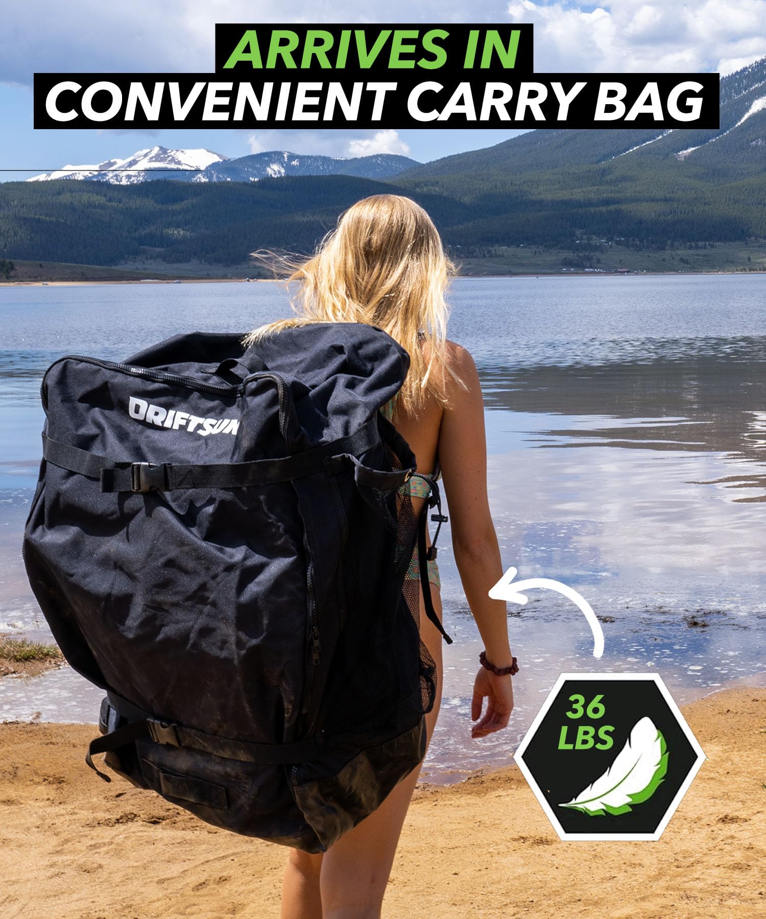 Driftsun Almanor Inflatable Touring Kayak – 1 & 2 Person EVA Padded Seats, High Back Support, Paddle & Pump - Image 7