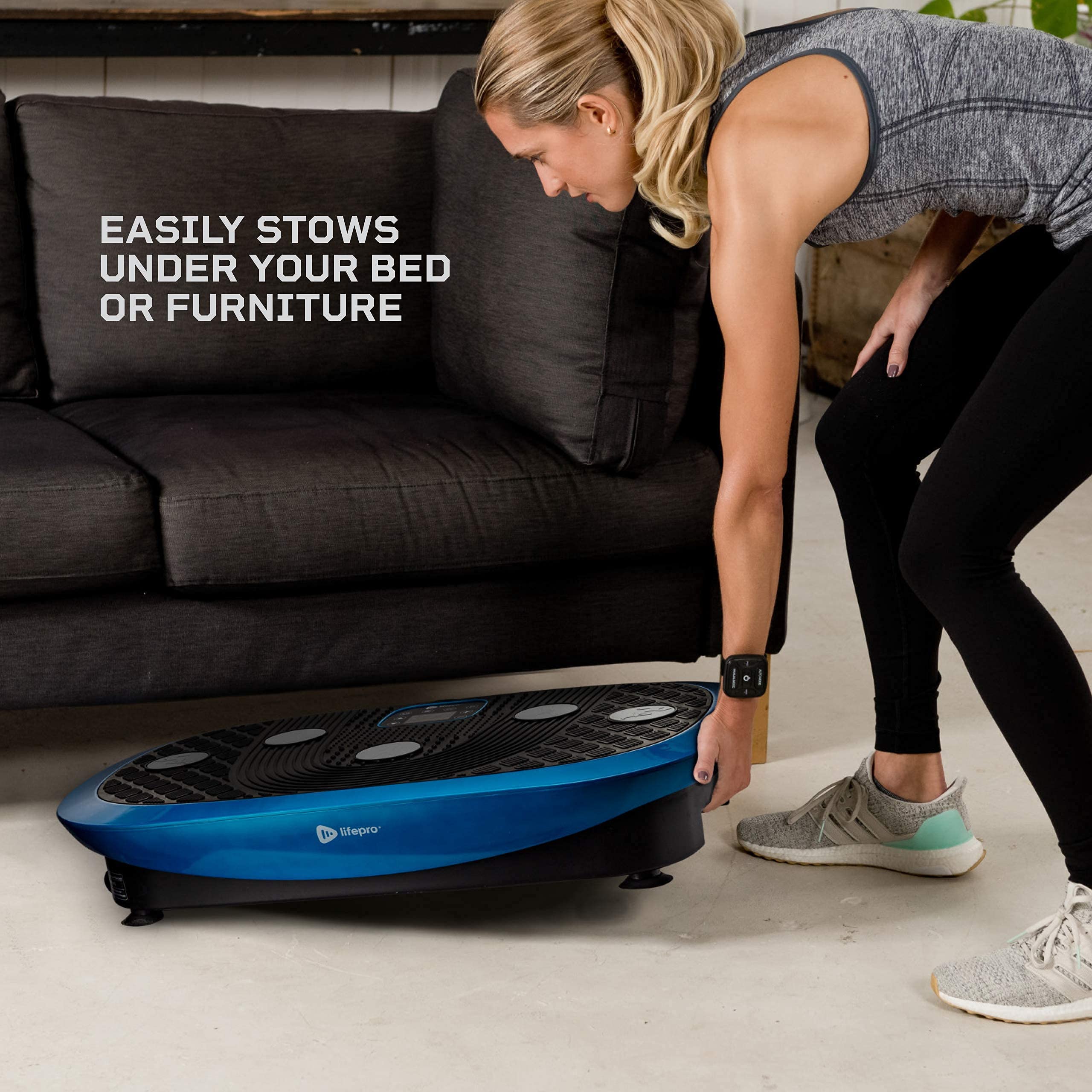 LifePro 4D Vibration Plate Machine – 150 kg Capacity, Silent Triple-Motor 4D Motion for Circulation, Lymphatic Drainage & Body Toning - Image 23