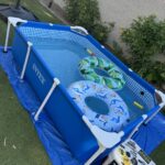 Intex 9.8ft x 6.6ft x 29.5in (300cm x 201cm x 75cm) Rectangular Above Ground Pool with Metal Frame & Flow Control Valve – Easy Setup Family Backyard Pool – 4,500L Capacity – Blue photo review