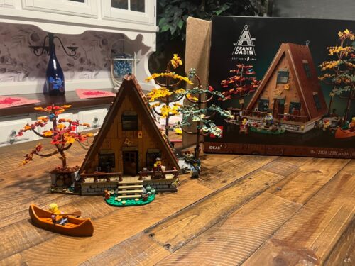 LEGO Ideas A-Frame Cabin 21338 – Collectible Display Set for Adults, Nature-Inspired Model with Minifigures and Animal Figures, Architecture Gift Idea photo review