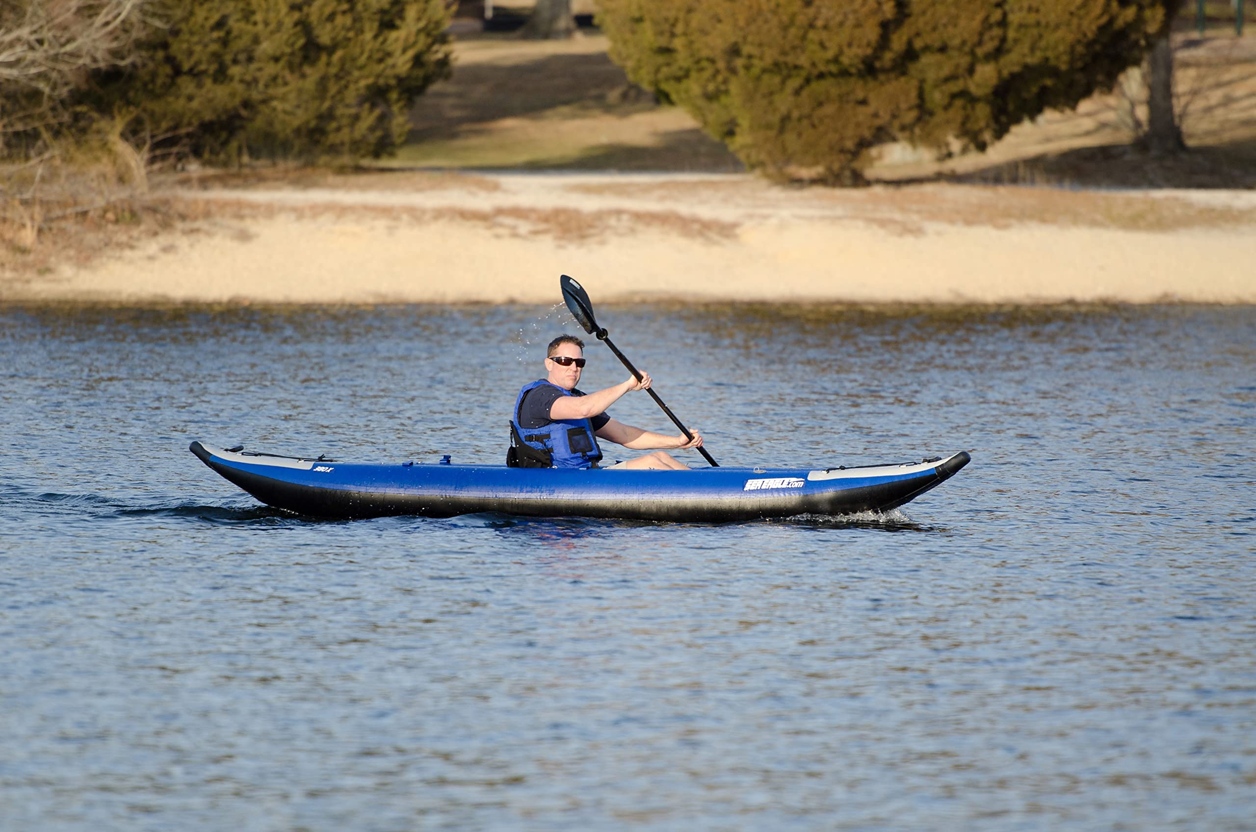 Sea Eagle 380X 12’6″ Explorer Inflatable Kayak – Self-Bailing, Drop-Stitch Floor, Removable Skeg, Whitewater & Touring - Image 10