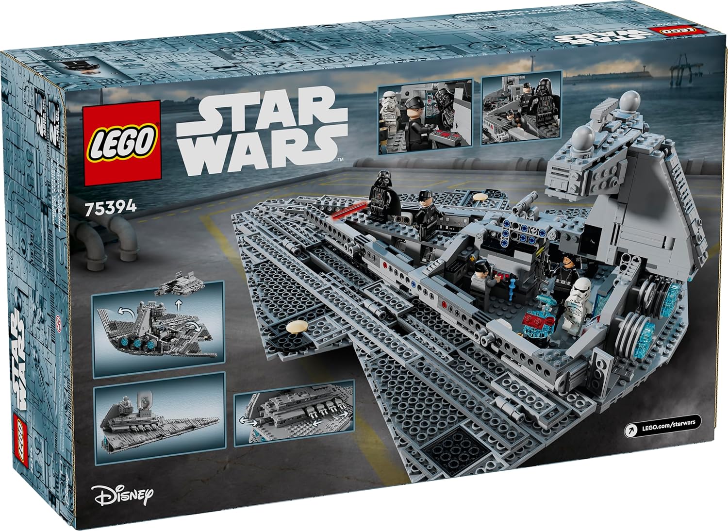 LEGO Star Wars Imperial Star Destroyer 75394 Building Set, 1,555 Pieces – Starship Model with 7 Minifigures Including Darth Vader & Cal Kestis – Birthday Gift for Kids Ages 10+ - Image 6