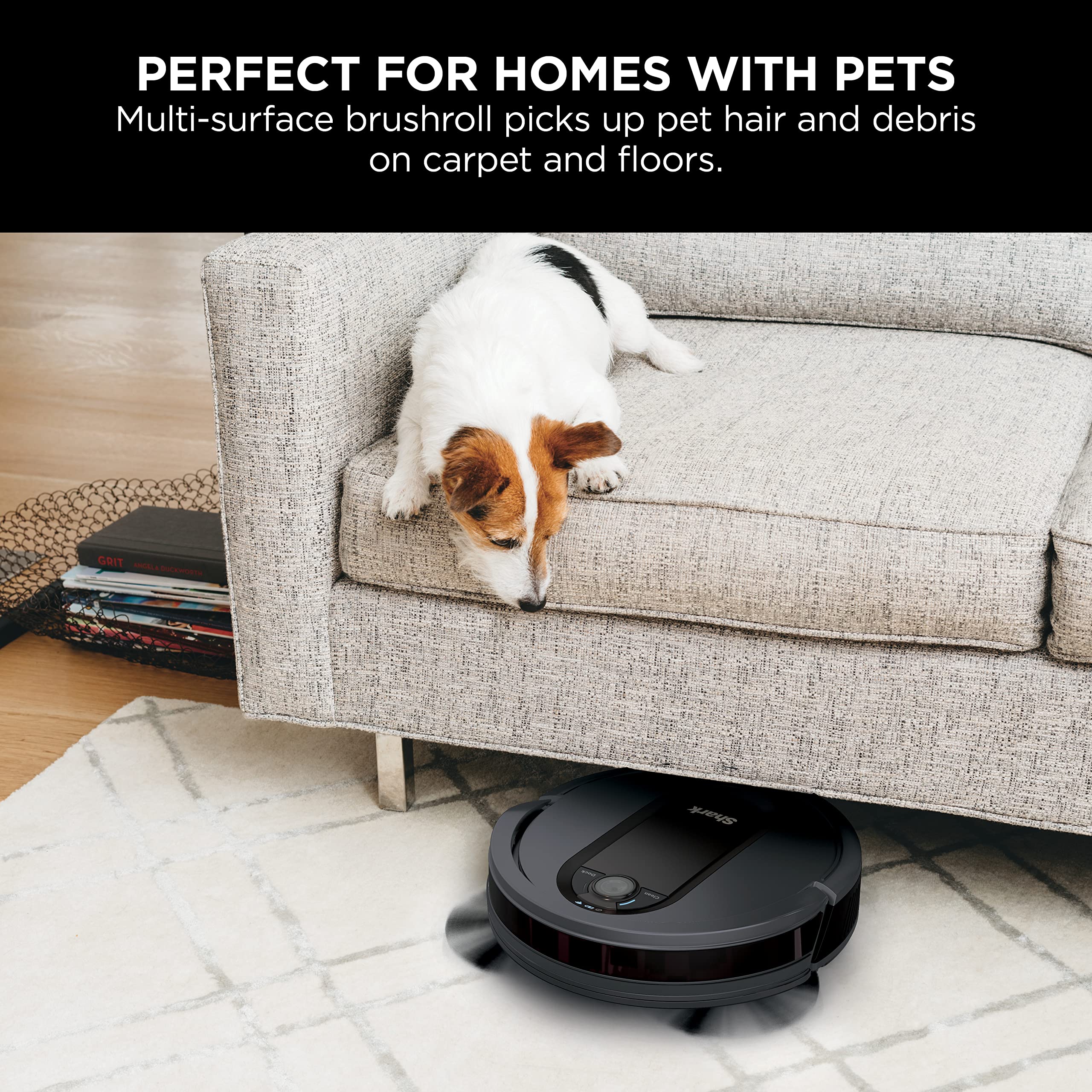 Shark UR2500SR AI Ultra Robot Vacuum with Self-Empty Base, 30-Day Bagless Capacity, LIDAR Navigation, Smart Mapping, Pet Hair Pickup, Alexa/WiFi Compatible, Black/Silver - Image 16