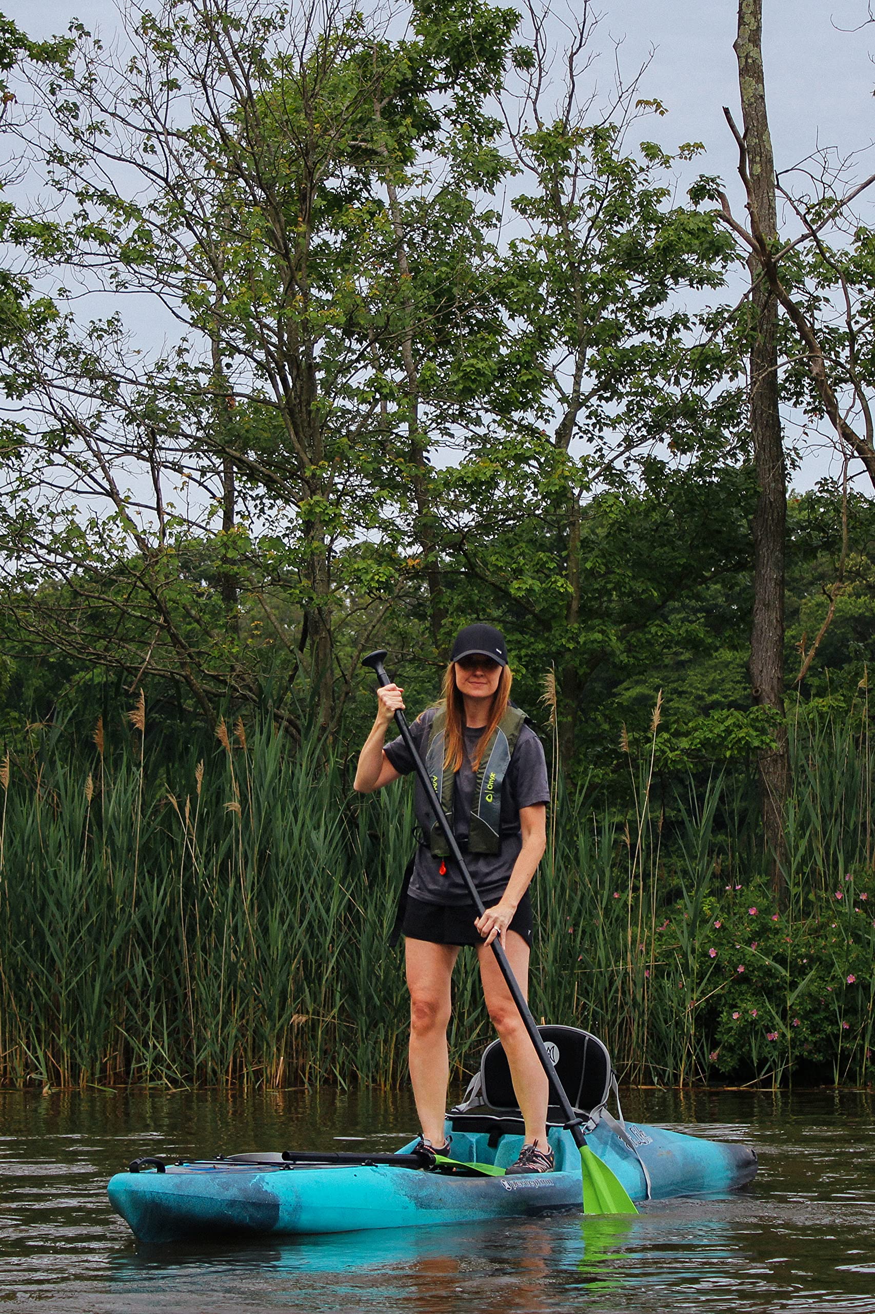 Perception Hi Life 11 Sit-On-Top Hybrid SUP Kayak – Elevated Seat, Built-In Cooler & Gear Tracks (Mystic) - Image 8