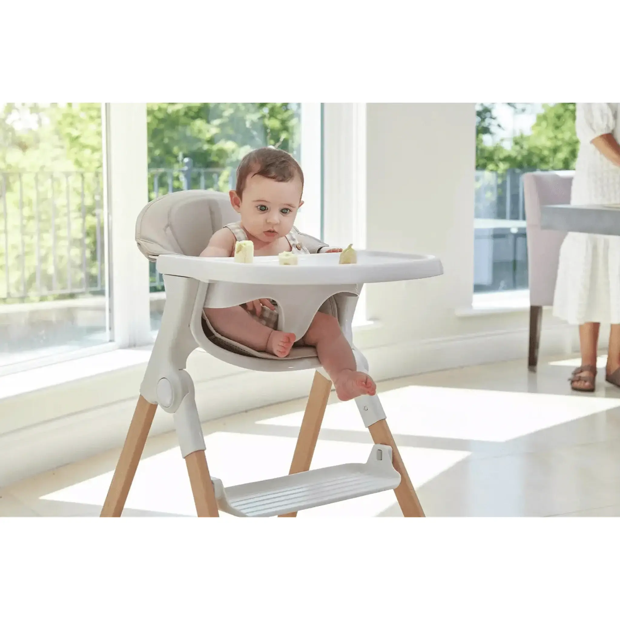 Baby Elegance Mash All in One Highchair Bundle White