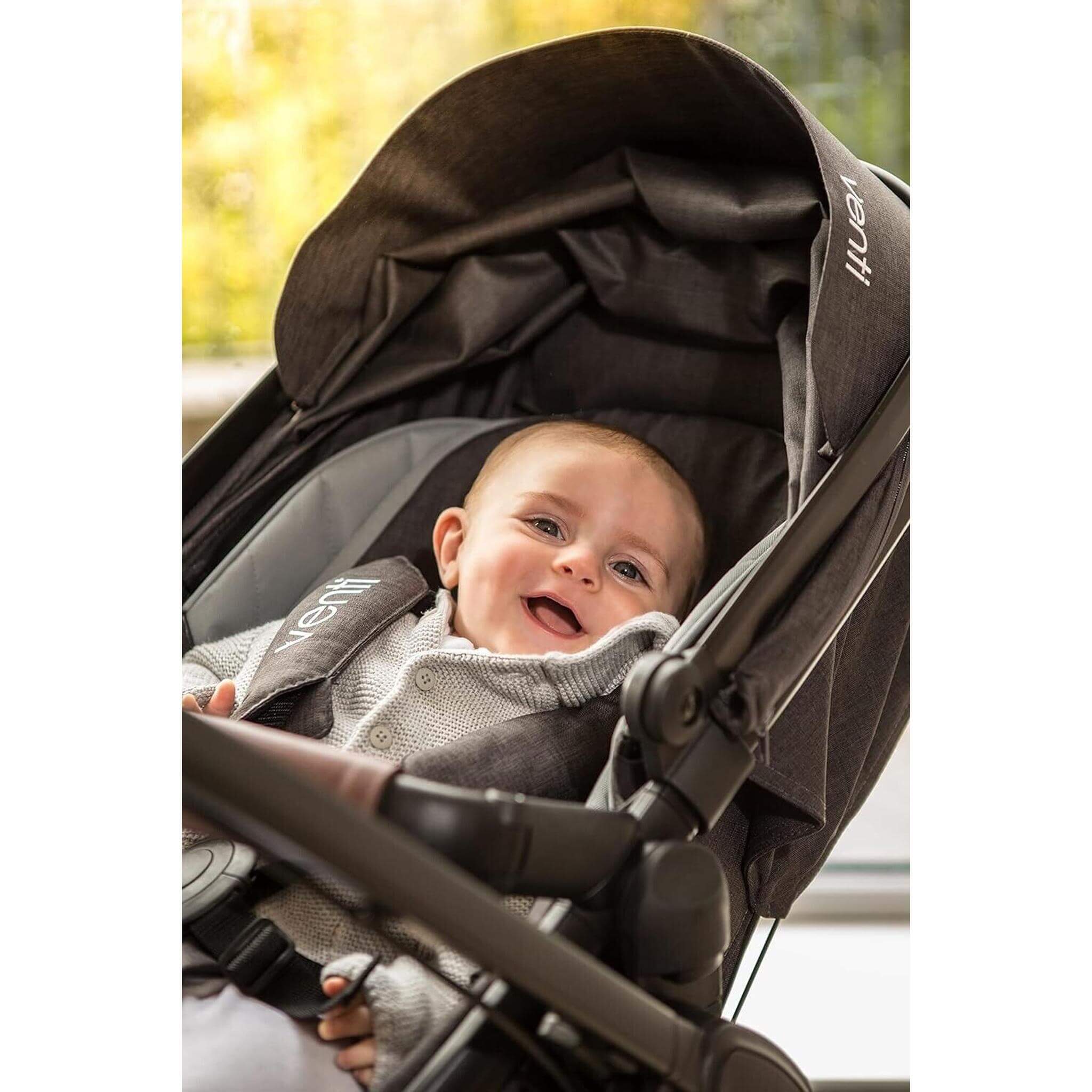 Baby Elegance Venti 2 in 1 Pushchair Stroller Carrycot Travel System- Black