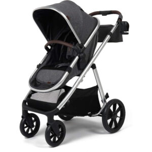 Babylo Zap Travel System Ride-on Board with i-Size Infant Carrier, Silver/Grey