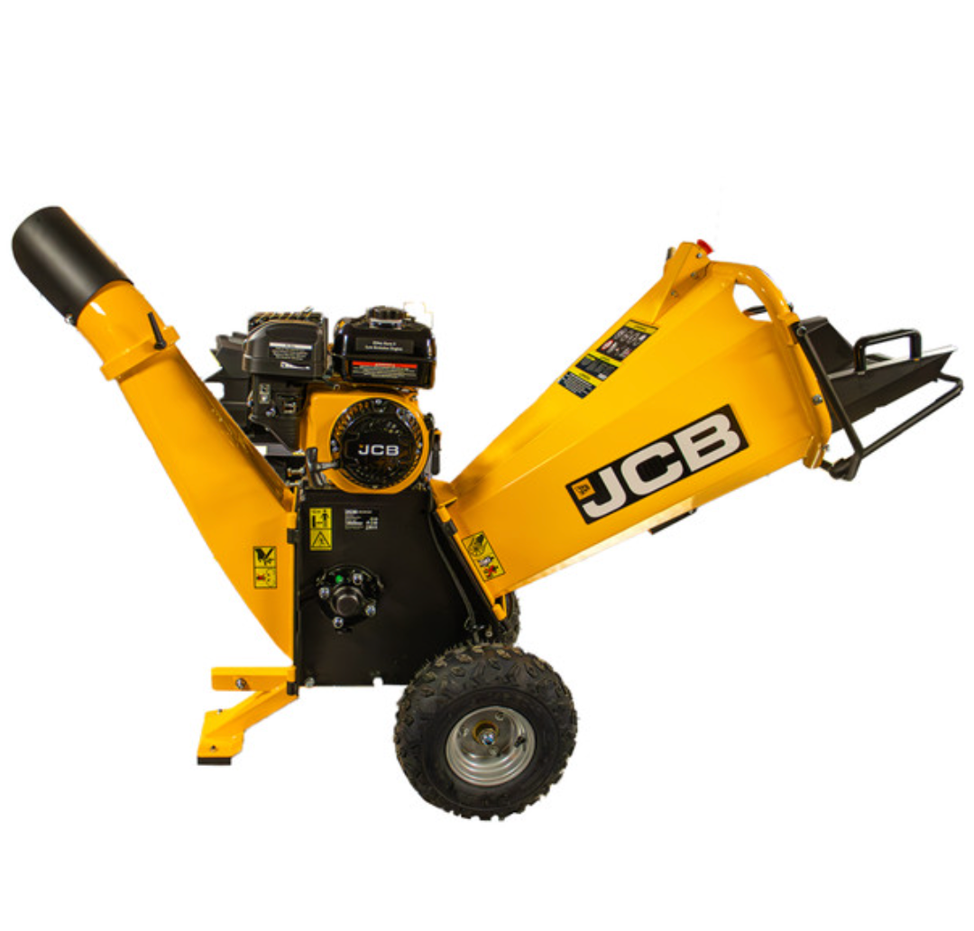 JCB 100mm /4” Heavy-duty Petrol Wood Chipper 7.5hp, 224cc 4-Stroke