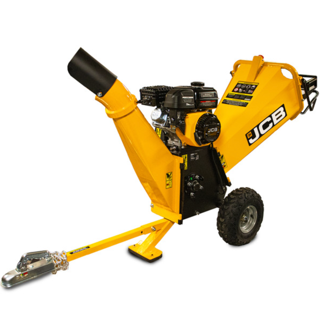 JCB 100mm /4” Heavy-duty Petrol Wood Chipper 7.5hp, 224cc 4-Stroke