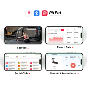 DeerRun A1 Pro Folding Smart Treadmill with 6% Incline - 16 KPH, 158 Kg Capacity