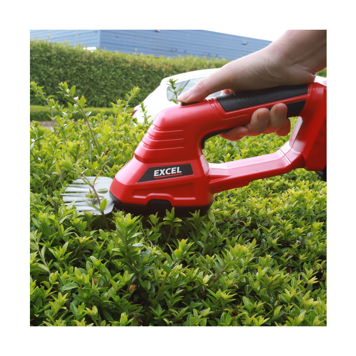 Excel 18V Lawn Mower & Hedge Trimmer 2 x 5.0Ah Batteries & Charger EXL14996